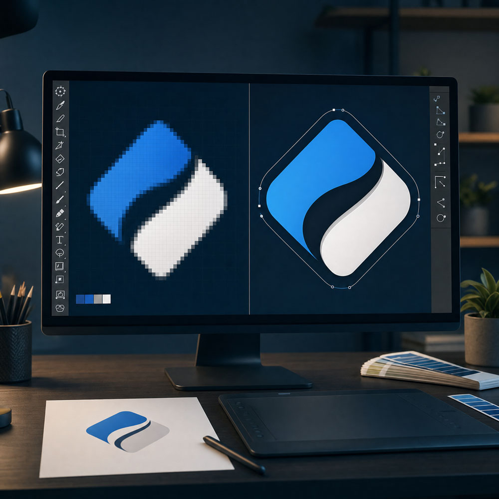 ki logo vektorisieren